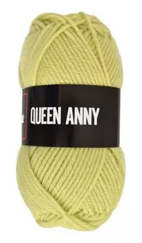 Puppy Queen Annie Medium Thick Yellow Set of 5 10000104 Yarn, Col.105, Green, 50g, Approx. 97m, Balls,