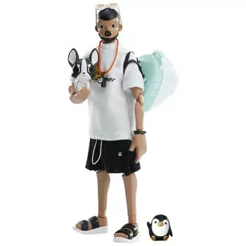 PUPU x COME4ARTS My Beach Series Polo масштабная окрашенная подвижная фигурка 1/9 ПВХ, АБС и металл