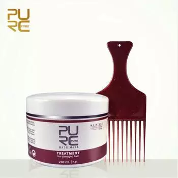 PURC Keratin Hair Mask Deep Repair Frizz Dry Straightening Hair Scalp Treatment Hair care 200ml 200ml красный