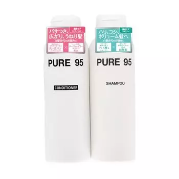 PURE95 Шампунь 200 мл Кондиционер 180 мл Эксклюзивный салонный продукт anan Mote Натуральный шампунь с аминокислотами Эксклюзивный салонный продукт Уход за поврежденными волосами Уход за кожей головы
