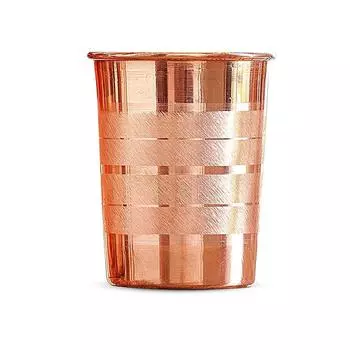 Pure Copper Tumbler 300ml | Ayurvedic Drinking Glass for Water | Handcrafted Copper Utensil for Daily Use – 1Pc