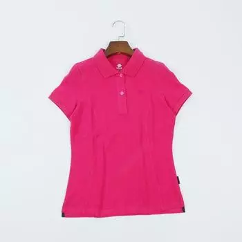Pure Cotton Short Sleeve Summer Casual Polo Shirt Lapel T-Shirt Rose Red XL