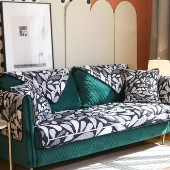 Pure Cotton Sofa Cushion Non-slip Fabric Sofa Cover Cover Towel Cover Seat Cushion Universal for All Seasons 70*70cm