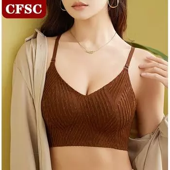 Pure Desire Style Low U Красивая спина Женский летний сексуальный темперамент с бюстгальтером без бретелек 34/75ABC чёрный