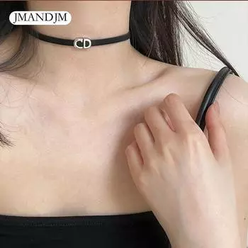 Чистое желание ветер сексуальная цепочка на шею женская нишевая конструкция ключичная цепочка чокерcd cd шейный ремень hottie новый воротник прилив