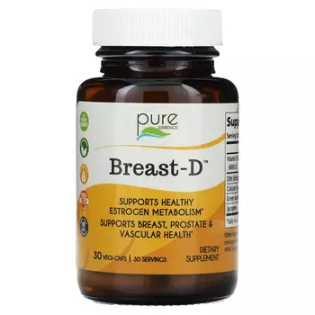 Pure Essence, Breast-D, Vegi-Caps 30 таблеток