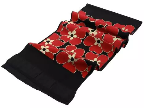 pure floral kimono [Kimonoya Sara] Long-sleeved kimono, silk, crepe, print, obi-age, obi-age, coming-of-age ceremony, wedding, long-sleeved ah-288 (49