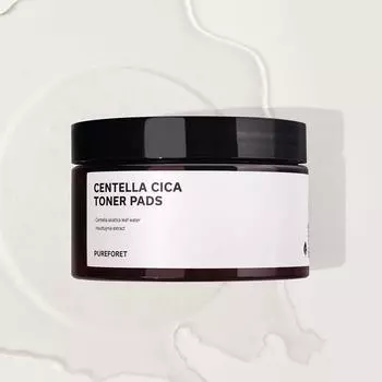 Pure Foret Centella Cica Toner Pad 200 мл 80 листов