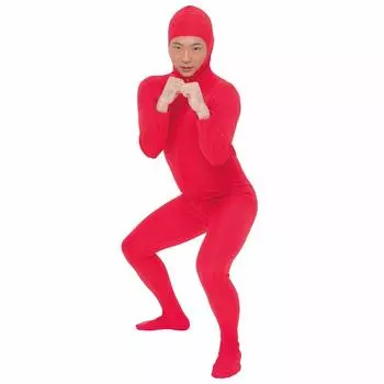 Pure Full Body Tights Stretch Facial Disguise L Red [PURE]