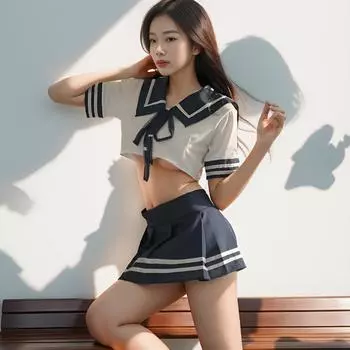 Чистая девушка японская студентка секс сексуальная пижама лето жарко ночной клуб взрослый соблазнительный костюм стиль колледжа униформа average size [80-115]
