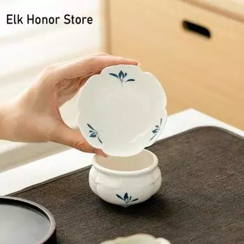 Чистый ручной рисунок бабочка орхидея заварник для чая бутик Chhai для чая диффузор для чая ситечко для чая чайник фильтр для чая кафе ремесло 9X6.8CM