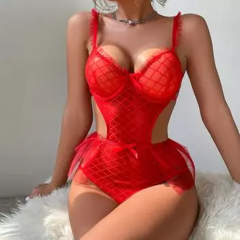 Чистая похоть кружево пышная одежда сетка сексуальная перспектива веселье непрерывный отдых S