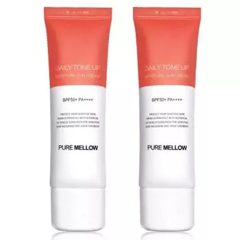 Pure Mellow Daily Tone-Up Moist Sun Cream SPF50+ PA++++, 50 мл, 2 шт.