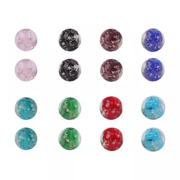 Pure Seek Glass Glowing 8 Всего 16 Бусины ручной работы Firefly, Светящиеся, Бусины, Цвета, Детали, Принадлежности, Красивые, Милые, Стекло, Красочные,