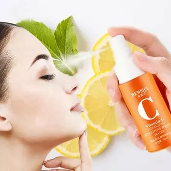 Pure Vitamin C Toner Brightening Facial Spray Moisturizing Pores Face Shrink Whitening Control G9Z6 Multi-color-One-size