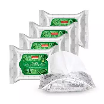 PUREDERM Салфетки для снятия макияжа с алоэ, 30 шт., 4 шт.