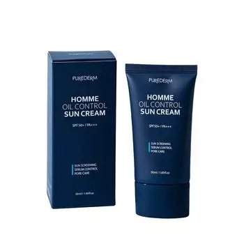 Purederm Homme Oil Control Мужской солнцезащитный крем (Солнцезащитный крем для мужчин), 1 шт., 50мл