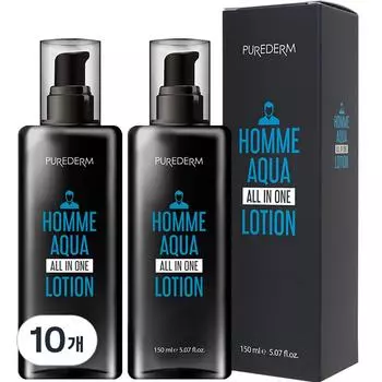 Purederm Men’s Homme Aqua All-in-One Lotion, 150ml, 10 units