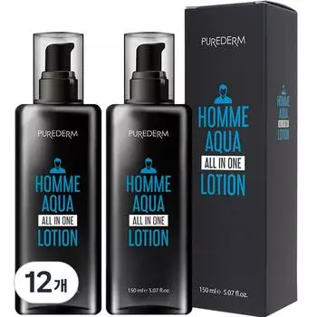 PUREDERM Мужской лосьон Homme Aqua All-in-One, 150 мл, 12 шт.