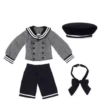 Pureneemo PNXS Gymnasium Sailor set III Black x White Check 1/6 (for doll)