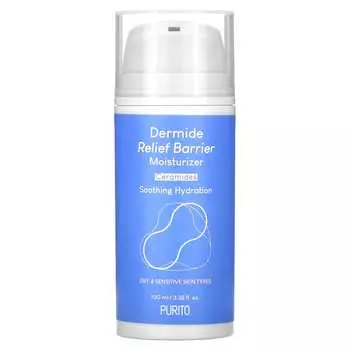 Purito, Dermide Relief Barrier Moisturizer, для сухой и чувствительной кожи, 3,38 жидких унций (100 мл)