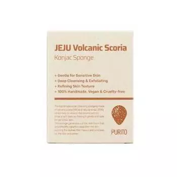 PURITO Konjac Sponge 1 шт. JEJU Volcanic Scoria