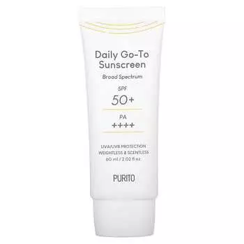 Purito, Солнцезащитный крем для ежедневного использования, SPF 50+ PA++++, 2,02 жидких унций (60 мл)
