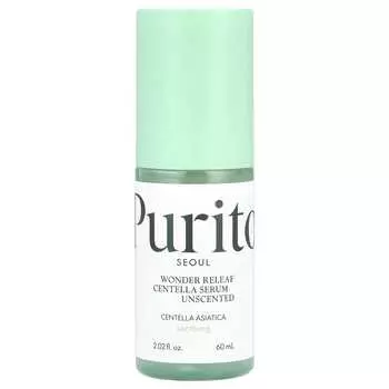 Purito, Wonder Leaf Centella asiatica Serum, Unscented, 2.02 fl oz (60 ml)