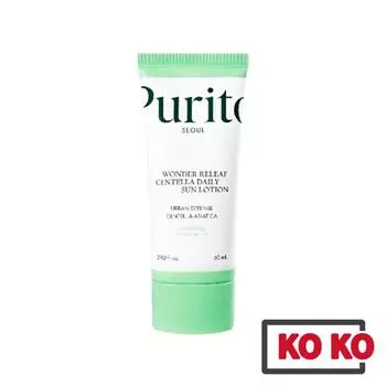 [Purito] Wonder Releaf Centella Daily Sun Lotion SPF50+ PA++++ 60 мл