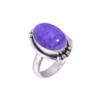 Purple Charoite 925 Sterling Silver Ring V2507, Purple Ring, Oval Ring, Valentin s Day Gift, Gift For Her, Birthday Gift, Handmade Jewelry, Silver Jew