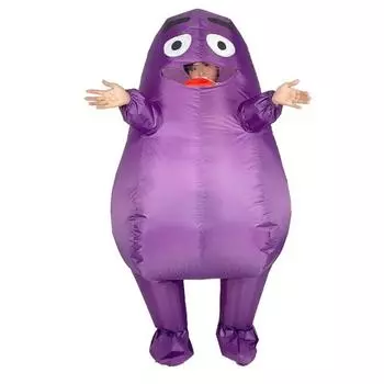 Purple Eggplant Inflatable Costume, Adult 150-190cm фиолетовый