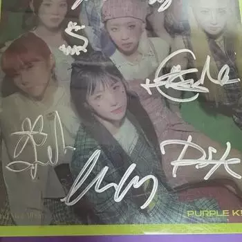 Purple Kiss Purplekiss Подписанный альбом Автографированный альбом на продажу
