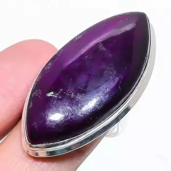 Purple Labradorite Gemstone 925 Sterling Silver Jewelry Ring Size 8 B1J26