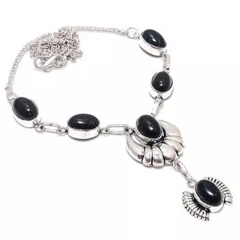 Ювелирное ожерелье из стерлингового серебра 925 пробы с фиолетовым солнечным камнем 18 дюймов B2e37 фиолетовый