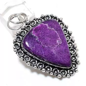 Purpurite Gemstone Handmade 925 Sterling Silver Gift Jewelry Pendant 2.29 e0P54