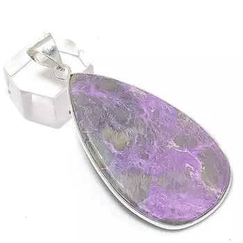 Purpurite Gemstone Handmade 925 Sterling Silver Jewelry Pendant 2.44 r8u16