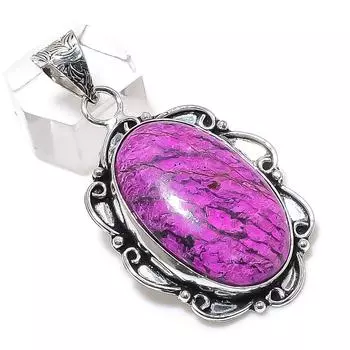 Purpurite Gemstone Handmade 925 Sterling Silver Jewelry Pendant 2.17 f6k51