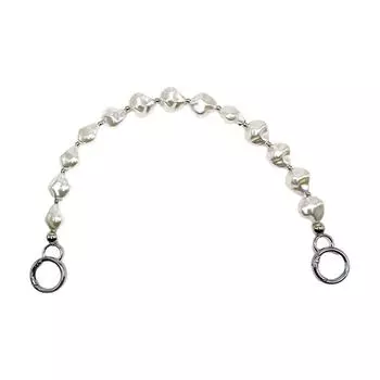 Purse Chain Bead Extenders Bag Strap Extenders Imitation Pearl Purse Chain Strap with Buckles for Handbag Purse Bags 4