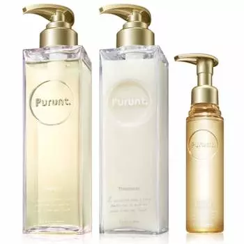 Purunt Moist Rich Essence Шампунь 380 мл, Moist Rich Repair Essence Treatment 360 г, Deep Moist Essence Масло для волос 80 мл Набор (Салон красоты/Салон красоты/С