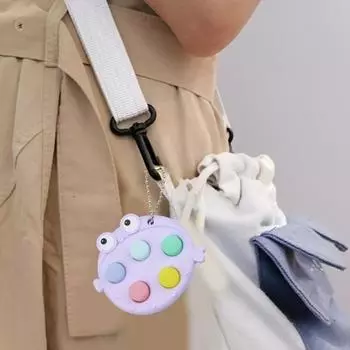 Push Bubble Chain Забавная игрушка-рыба с бусинами Puffer для снятия стресса Quick Push Globefish Сенсорная декомпрессия Непоседа зелёный