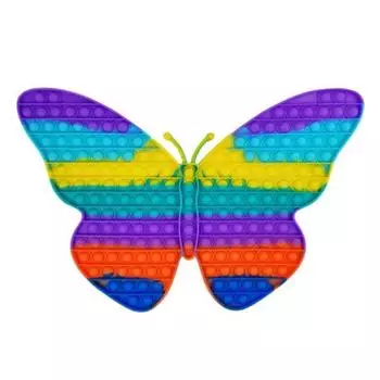 Push Pop Bubble Pop-It Силиконовая бесконечная пузырчатая пленка Очень большая бабочка 45 см, популярная корейская игра