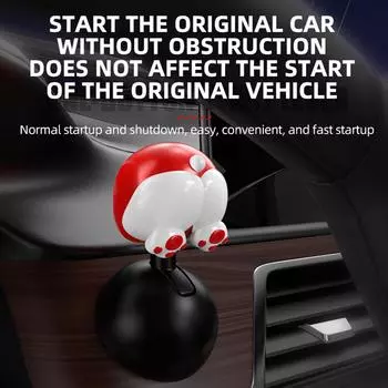 Push Start Button Lever Vehicle Push Start Button Cartoon Design Alloy Car Accessories Push Start Button Push Start Car Push United States