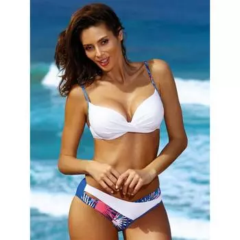 Push Up Бикини Женщины Купальник Высокая Талия Купальники Бикини Набор Купальный Костюм Бразильская Пляжная Одежда L