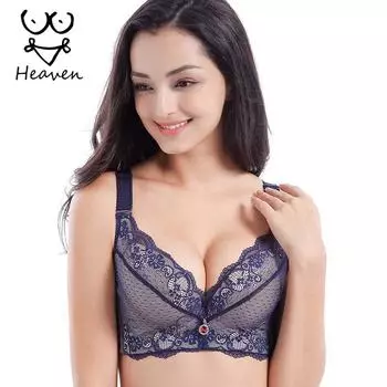 Бюстгальтеры пуш-ап для женщин, бюстгальтер без косточек, бюстгальтер больших размеров 46, 48, чашка ABC, сексуальное кружевное бюстгальтер, нижнее белье для женщин 75A розовый