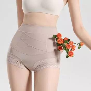 Push Up Tummy Control нижнее белье кружевные цветы утягивающие трусы утягивающее женское белье XXL чёрный