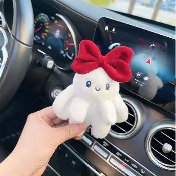 Пушистая кукла-кролик, украшение для автомобиля, плюшевый кролик, украшение для автомобиля, настольные украшения White-Style B