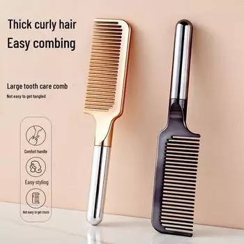 Пушистая массажная воздушная расческа для укладки длинных волос rib comb розовый