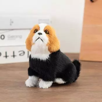 Пушистая милая плюшевая кукла-собака, приседающая плюшевая подушка-овчарка, плюшевая игрушка-собака-симулятор, детский подарок Style 3