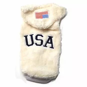 Пушистая парка США [Inunohana] (М, Белый)