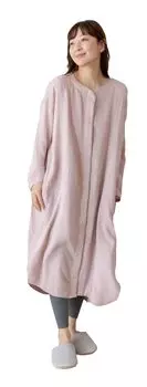 Пушистая родильная комната для беременных Пушистая двухместная больница открыта осень [Keratta] Пижама, женская, одежда, марля, подходит, кормление грудью, спереди, весна, лето, розовый